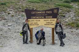 moto.phil with Janine and Pascal on Cottonwood Pass