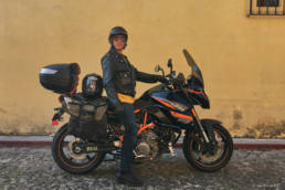 Roberto from Canada and his KTM was our neighbour for a couple of weeks.